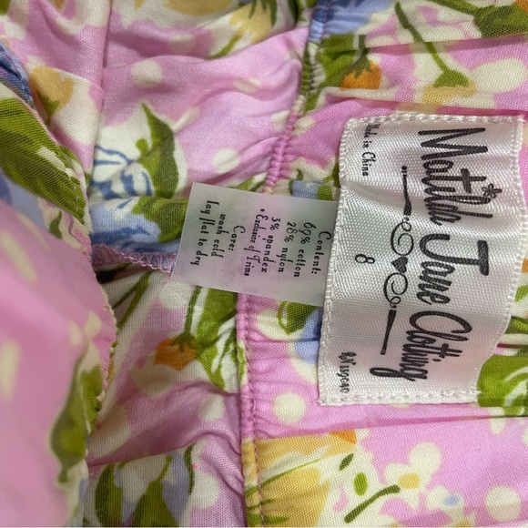 Matilda Jane Maple Sugar Big Ruffles Good Hart Pants EUC Girls Size 8 - Picture 2 of 2